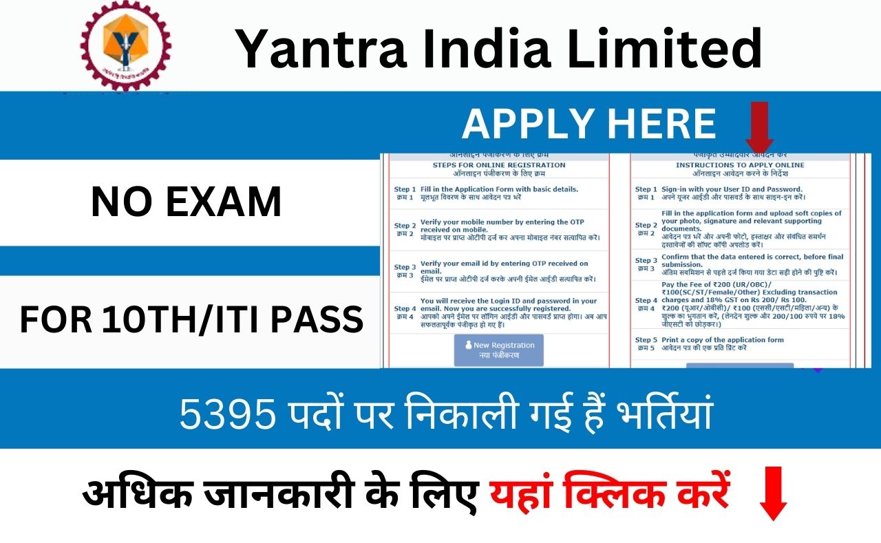 YANTRA INDIA LIMITED RECRUITMENT 2023 JOB VACANCY KNOW HOW TO APPLY