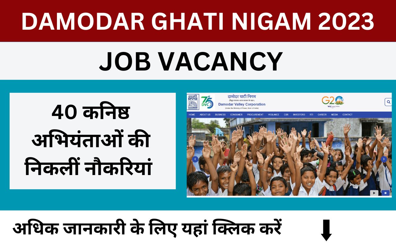 Damodar ghati nigam job vacancy for 40 post