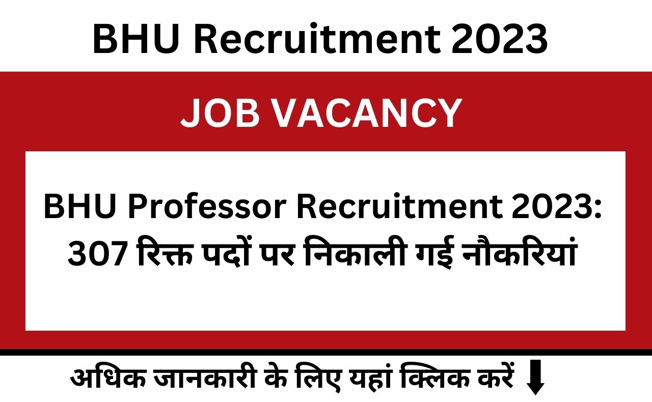 BHU Professor Recruitment 2023