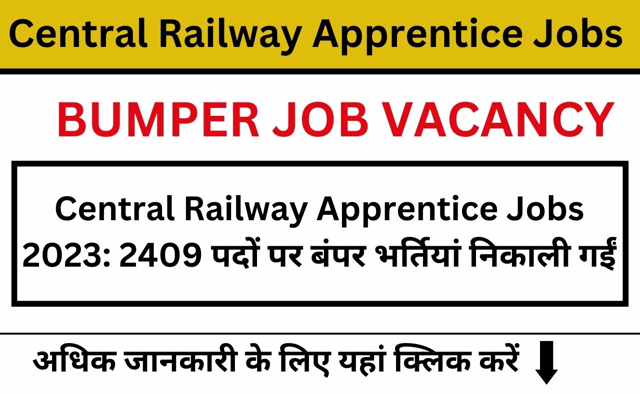Central Railway Apprentice Jobs 2023
