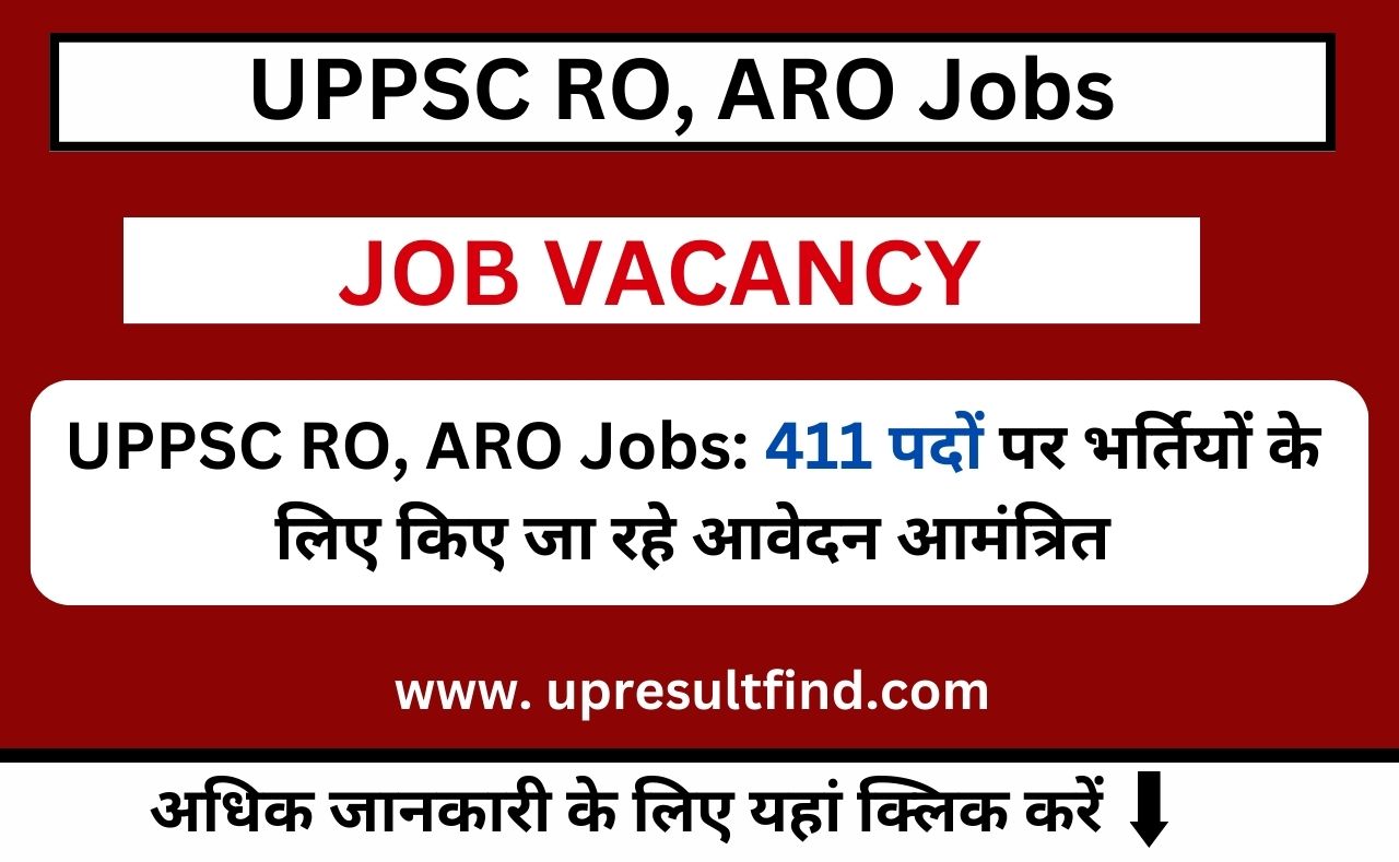 UPPSC RO, ARO Jobs
