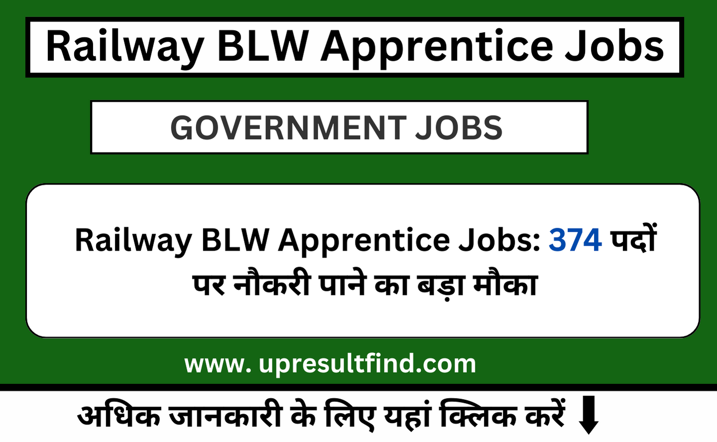 Railway BLW Apprentice Jobs
